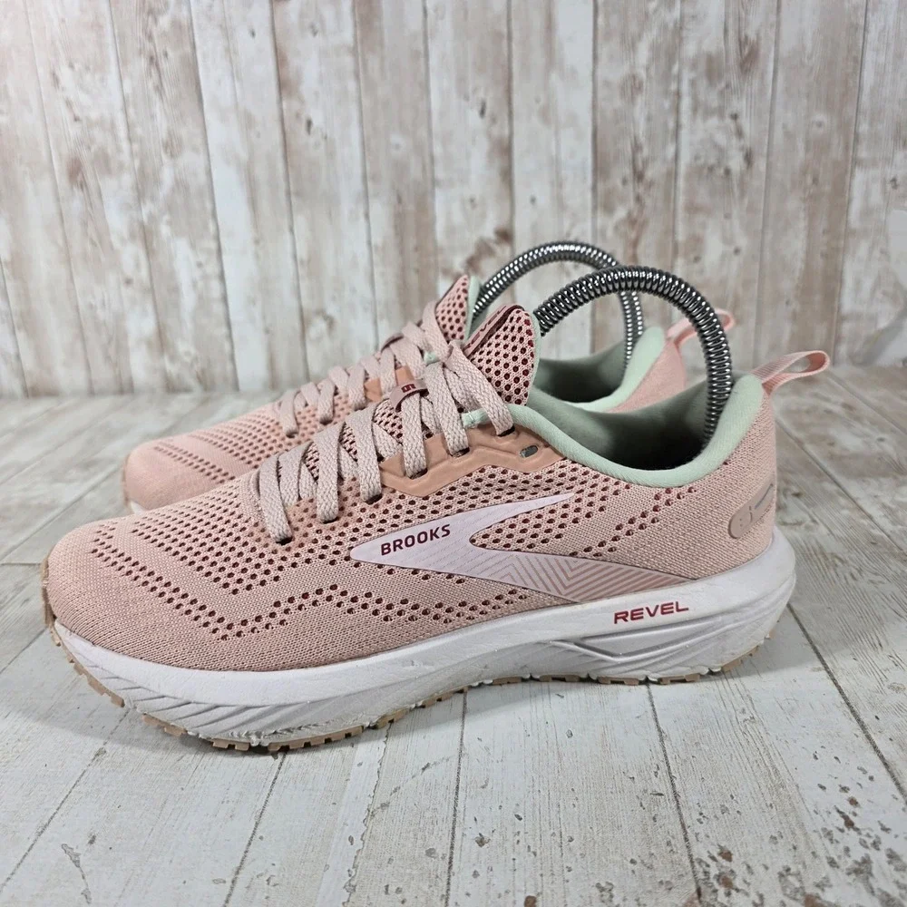 Brooks Revel 6 Womens Pink Road Running Shoes 1203861B662 Size 7